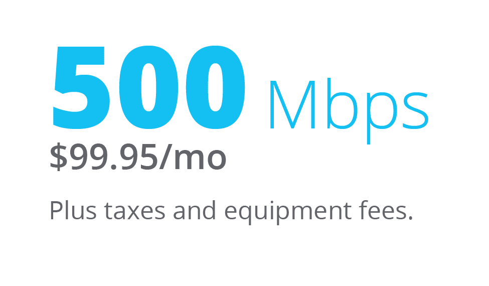 Fiber Internet - Nuvera 500 Mbps