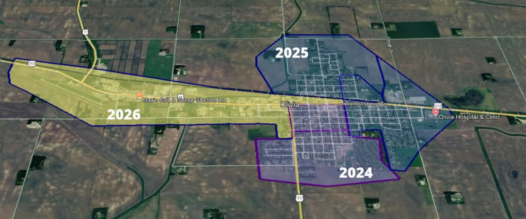 Olivia Construction Map