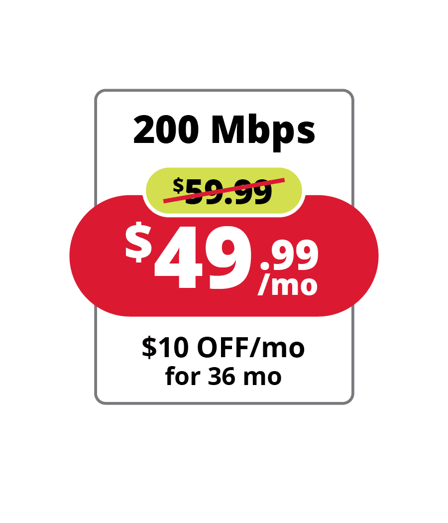 200 Mbps Fiber Nuvera Internet