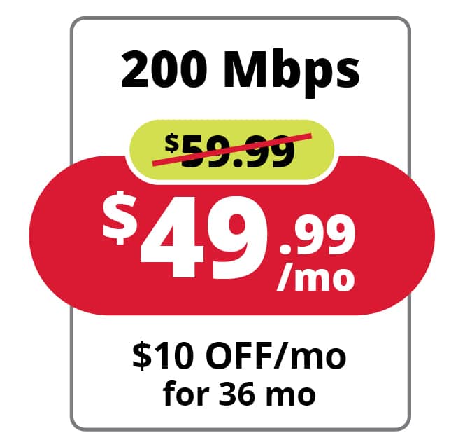 Fiber Internet 200 Mbps