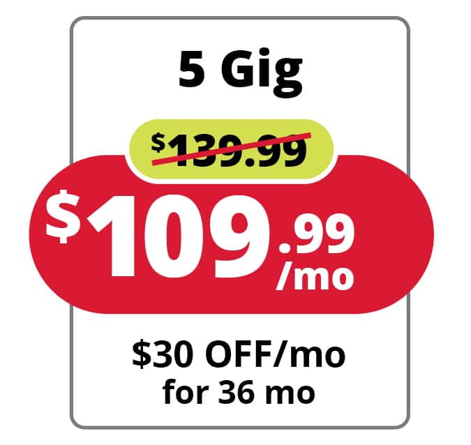 Fiber Internet 5 Gig